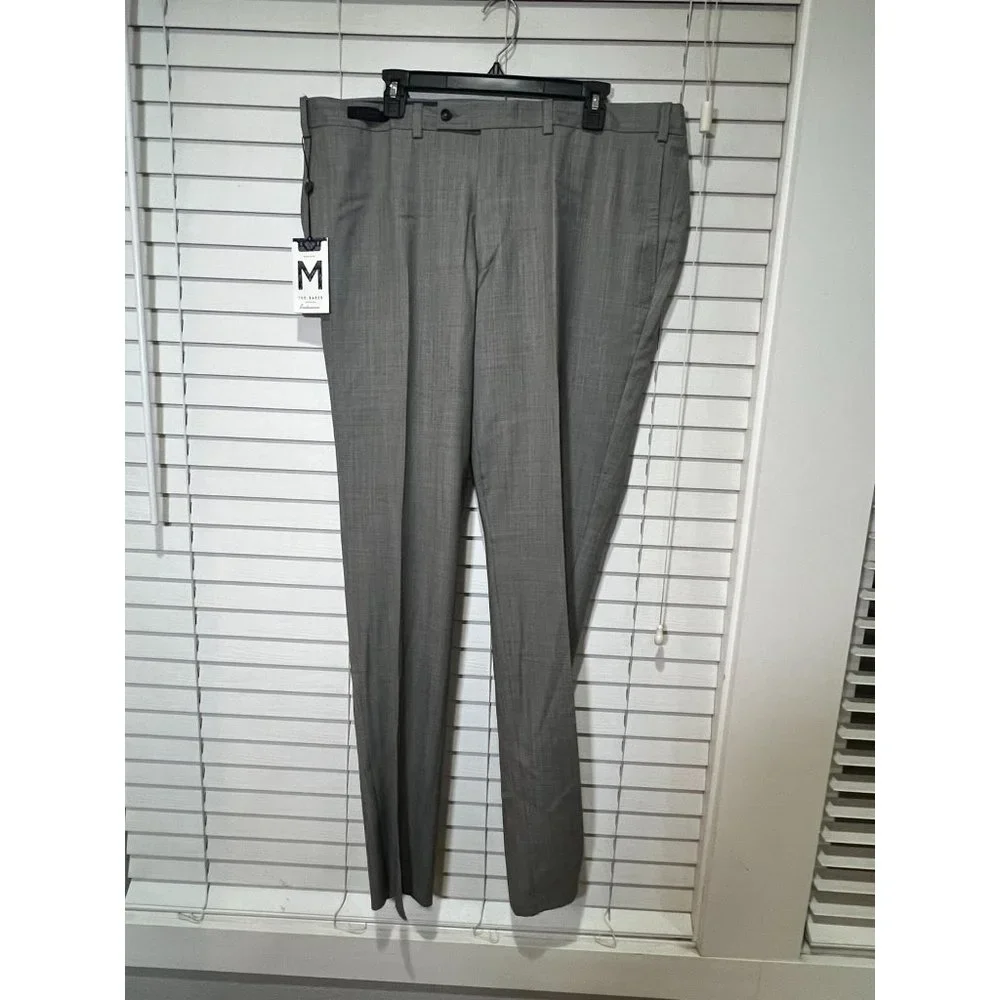 Ted Baker Endurance 100%‎ Wool Unhemmed Men's Dress Pants - Size 40x38